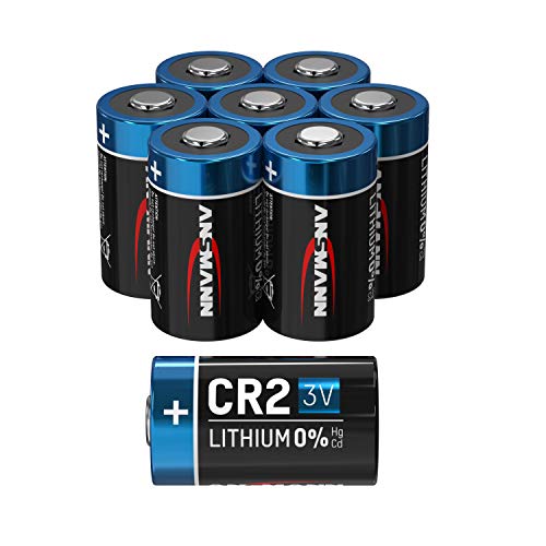 Ansmann CR2 3V Batería de Litio - Pack de 8 Pilas CR2 adecuadas para electrodomésticos, medidores y más - Batería desechable