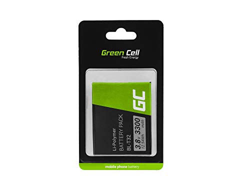 Batería de repuesto interna Green Cell BL-T32 compatible con LG G6 H870 H873 | Li-Polymer | 3300 mAh 3.8 V | Batería de reemplazo para teléfono móvil del smartphone | Recargable