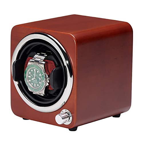 Caja de enrollamiento de Spinner Mini Winders - Mini Single Watch Shaker Color Reloj de almacenamiento Caja de almacenamiento Mecánica automática Reloj de bobinado Reloj de doble potencia Winder Inici