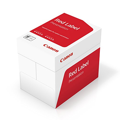 Canon Alemania Red Label superior Negocios Papel, 5 x 500 hojas, certificado FSC, A4, 80 g/m², todas las impresoras HOCHWEIß CIE 168 (optimizado embalaje protector)