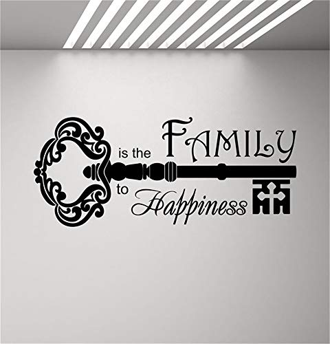 Cita de la casa familiar Decoración del hogar Sala de estar La familia es la clave de la felicidad Palabras Clave retro