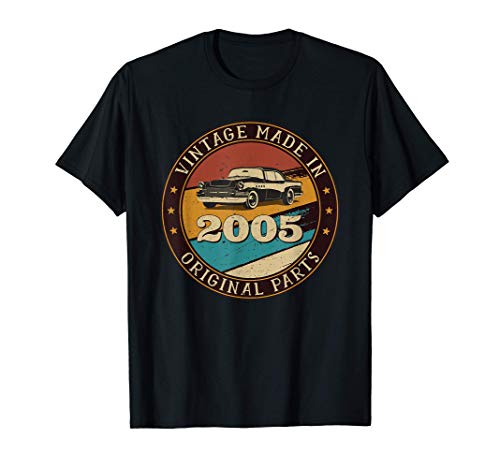 Coche Retro Vintage de 16 años fabricado en 2005 16 cumpleañ Camiseta