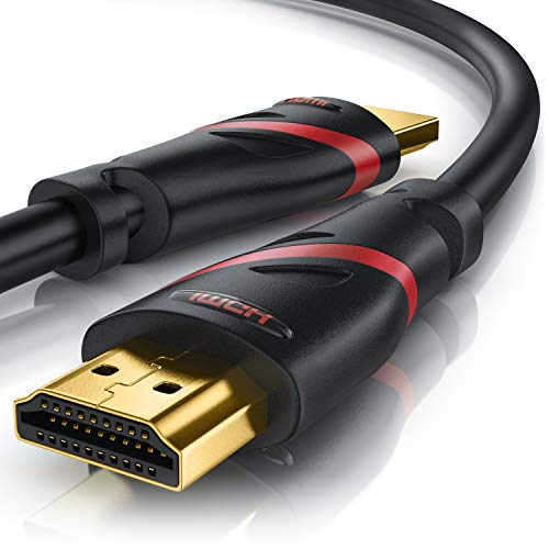 CSL - Cable HDMI 2.1 (0,5 m, 8 K a 60 Hz, 4 K a 120 Hz, con DSC, 48 Gbit/s, HDMI 2.1 2.0a 2.0b, 3D, Ethernet de Alta Velocidad, UHD II, Dynamic HDR-10+, eARC, Velocidad de refresco Variable)