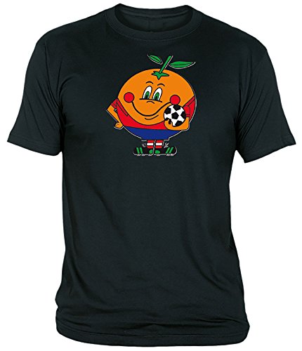 Desconocido Camiseta Naranjito Adulto/niño EGB ochenteras 80´s Retro (L, Negro)