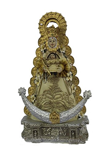 DRW Virgen del Rocío Figura de Resina con Caja de Regalo (25), 25 cm Alto