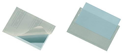 Durable 809319 Bolsa autoadhesiva Pocketfix, 90 x57 mm , dimensiones interiores, transparente, bolsa de 10 piezas