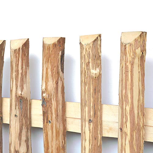 Estacas de madera de avellano para construir vallas de madera-, Marrón