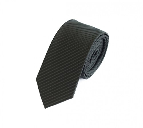 Fabio Farini - elegante corbata estampada en 6 cm de ancho Estructura negra a rayas