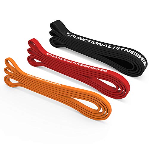 FF Pull up Assistance / CrossFit Band Set - #1, #2, #3 - 5 - 100 lbs (2 - 45 kg) - with Free GWP