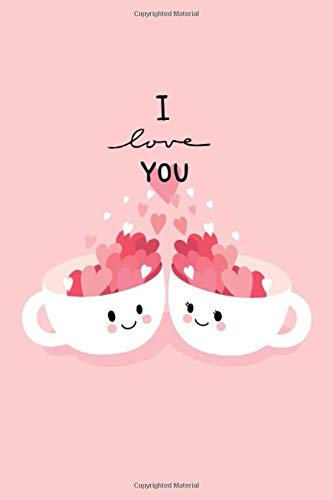I love you: Nurse notebook journal/organizer for gift: Lined paper writing 120 College Ruled Pages (poplar standard size 6x9 in) : Cute valentines couple cats heart (Vol.2)