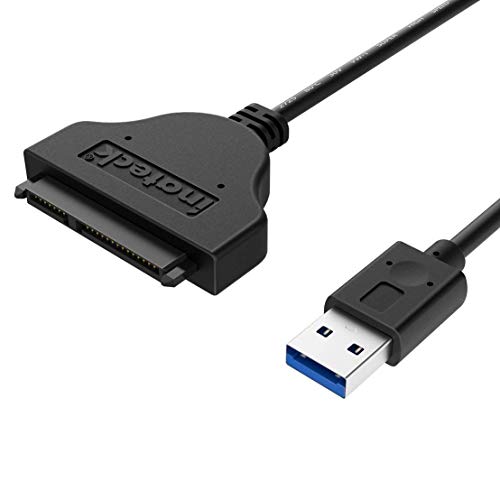 Inateck USB 3.0 a SATA Cable del Adaptador Convertidor para 2.5" SATA SSD/HDD Disco Duro, Soporta UASP, Cable Adaptador de Disco Duro, Negro