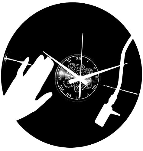 Instant Karma Clocks - Reloj de Pared de Vinilo LP 33 RPM, música, Disco Deejay Plano, Vintage, Hecho a Mano