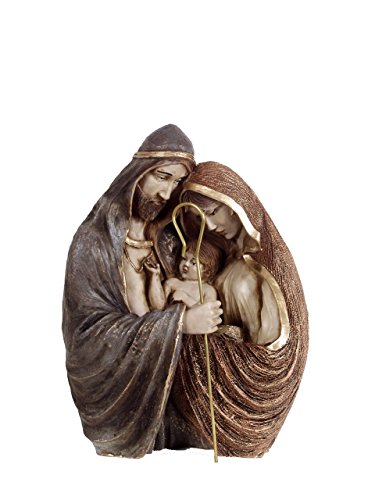 Joana Darque Estatua del Pesebre de la Sagrada Familia, Marfinite, Bronce, 30x20x20 cm
