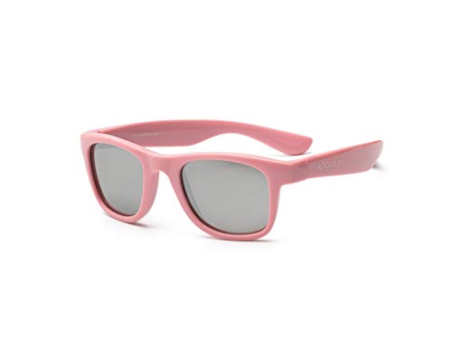 koolsun bebés y niños gafas de sol Wave Fashion 1 +, 100% protección UV, Rosa, 3-10 años