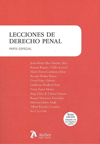 Lecciones de derecho penal. Parte especial. 6ª edición