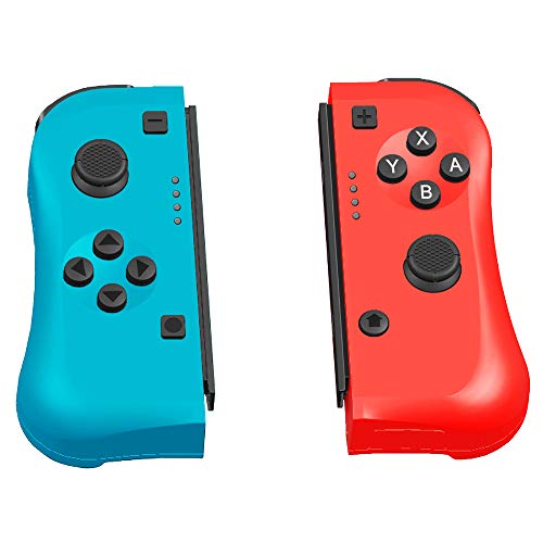 Mando inalámbrico para Switch, Maxjaa Ergonómico Izquierdo y Derecho Mini Nintendo Switch Bluetooth Wireless Gamepad Joystick Compatible con Host, Admite detección de movimiento y vibración dual