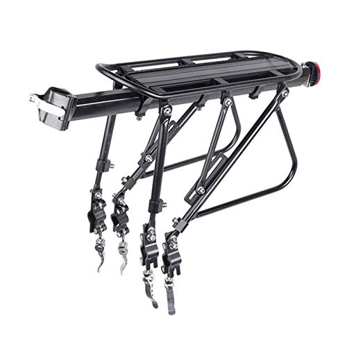 MyBHD For trabajo pesado de bicicletas portaequipaje trasero Porta equipaje de pie en rack de 24 a 29 pulgadas de bicicletas del tronco 100 KGS carga adecuada durante 4,0 pulgadas Llantas de grasa de