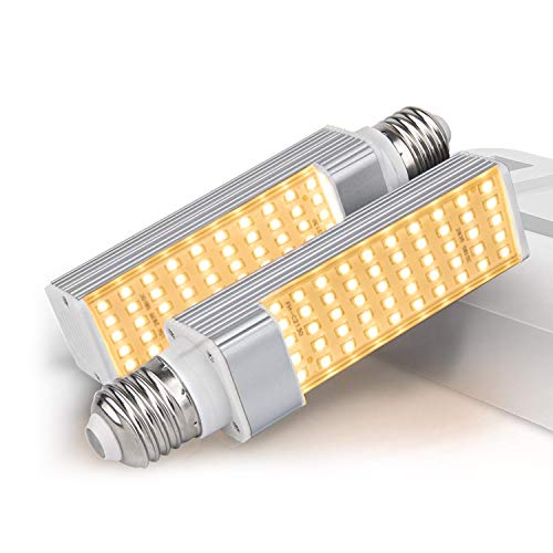 Niello nueva lampara de crecimiento de 50W LED Espectro total de luz blanca, con cabezal doble y pinza para fijar Con barras flexibles y 2 interruptores,bombillas reemplazables (50w - Bulbs)