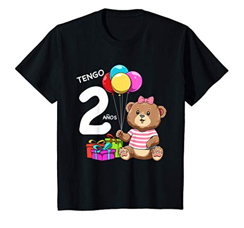 Niños 2 Cumpleaños Osito de Peluche - Regalo de Dos Años Para Niña Camiseta