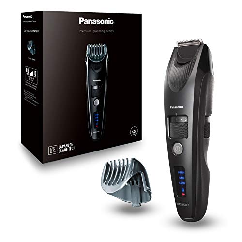 Panasonic ER-SB40-K803 - Barbero Premium de Precisión (Motor Ultrarrápido, Carga Rápida, Accesorio Adicional, Con o Sin cable, Motor Lineal, 19 Longitudes) Negro