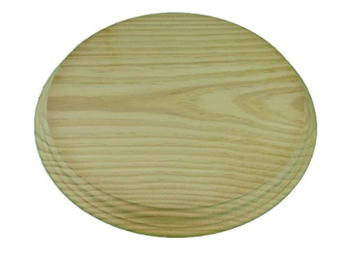 Peana madera redonda. En madera de pino macizo, torneado. En crudo, se puede pintar. (Diámetro 24 cms)