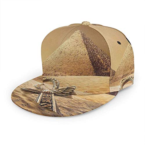 Strapback Hat Grandes Pirámides De Giza Egipto Viaje Negro Al Aire Libre Clásico Gorra De Béisbol Gorra Snapback Parque De Compras Verano Colorido Golf Ligero Y Acogedor Campaña De
