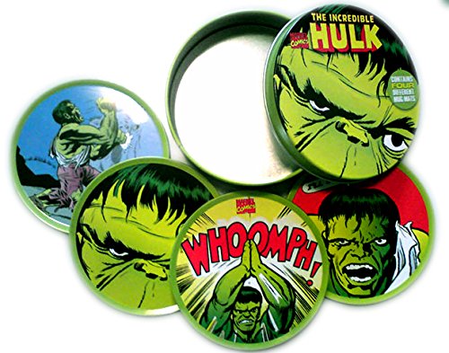 The Incredible Hulk oficial Posavasos maevel Coasters – Conjunto de 4 Limited Edition