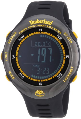 Timberland TBL.13386JPBU/02 - Reloj Digital de Cuarzo para Hombre con Correa de plástico, Color Negro