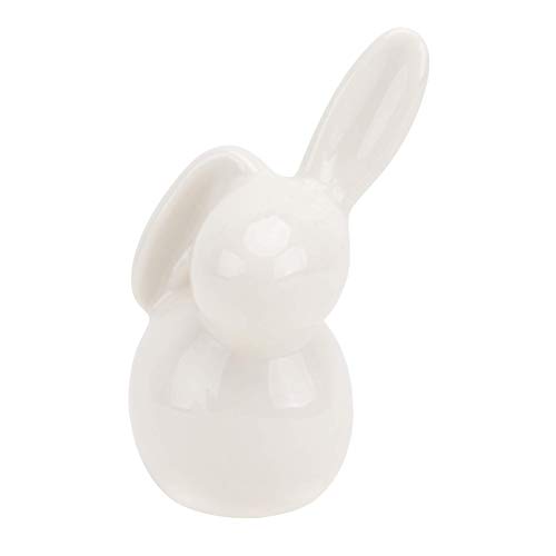VALICLUD Estatuillas de Conejo Miniatura Mini Cerámica Figura de Conejo de Pascua Hada Animal Pastel Toppers para El Día de Pascua Musgo Paisaje DIY Terrario Artesanía Adornos Accesorios