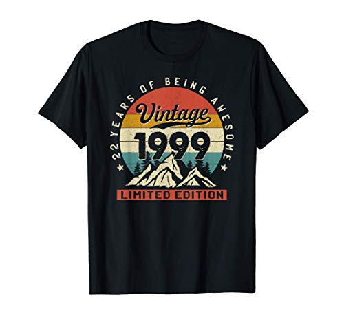 Vintage 1999 22 años cumpleaños | Vintage 1999 22th Birthday Camiseta