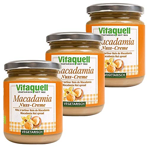 Vitaquell - De Puré De Macadamia Bio - 250 G - Lote De 3 - Precio Por Lote - Entrega Rápida