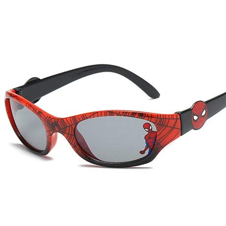 xingxing Gafas de sol para niñas con patrón de araña, diseño de marca restaurando formas antiguas UV400, gafas de sol, propiedades de lentes (color: negro)