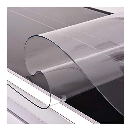 ZWYSL Mantel Transparente Rectángulo Protector Mesa 1,5 Mm, 2 Mm Vidrio Blando De PVC Plástico Transparente Tapete De Mesa Impermeable (Color : 2mm, Size : 50X240cm)