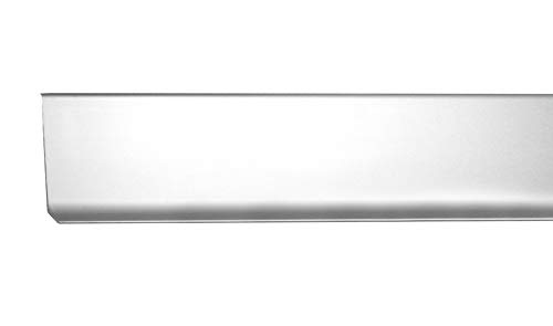 125 m metro - Altura: 80 mm FUCHS Rodapié aluminio plata mate anodizado plata mate