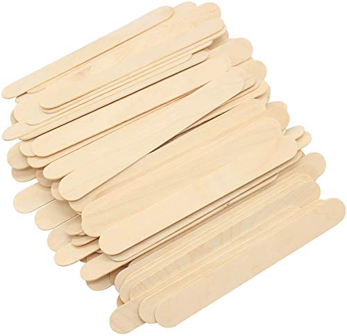 300 piezas de palitos artesanales de madera, palitos de piruleta, palitos de artesanía de piruleta, para hielo o pasteles y modelos de manualidades para niños (11.4 x 1.0 x 0.2 cm)