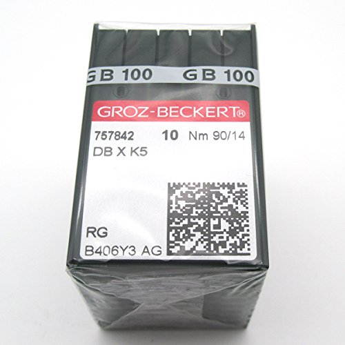 AGUJA GROZ-BECKERT - 100 agujas Compatible con máquina de coser y bordar Industrial Groz Beckert DBXK5 compatibles con Tajima Barudan SWF (Size 65/9)