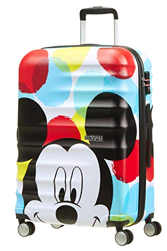 American Tourister Disney Wavebreaker - Maleta Infantil, Spinner M (67 cm - 64 L), Multicolor (Mickey Close-Up)