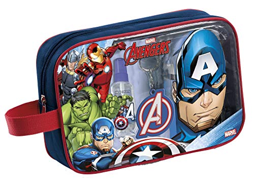 Avengers Marvel Neceser Baño Capitán América Edt 90 Ml, Gel Fig. 300 Ml+Llavero 520 g