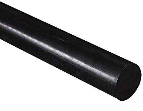 Barra redonda de polietileno de alta densidad de HDPE, color negro, 50 mm de diámetro x 300 mm de largo, grado A PE 500