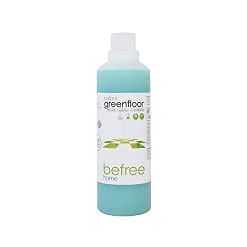 Befree Greenfloor: Detergente suelos ecologico biodegradable y biológico. Friegasuelos ecofriendly 1 l. Jabón ecológico concentrado. Propiedades enzimáticas y abrillantadoras. Ecodiseño.