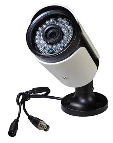 Cámara de seguridad CCTV tipo bala (negro), gran angular de 2,8 mm con 1000TVL, sensor CMOS, filtro IR-CUT, para el hogar, exteriores, visión diurna y nocturna, 36 luces LED infrarrojas y resistente al agua