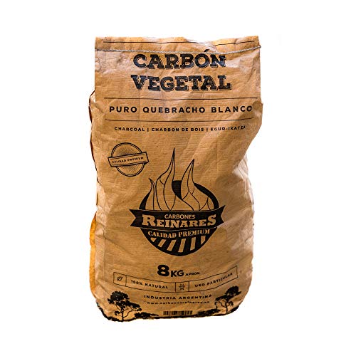 Carbon Vegetal Barbacoa Natural sin Humo carbones para barbacoas Alto Poder calorifico Larga duración de Las ascuas chimeneas Saco de 8 kg