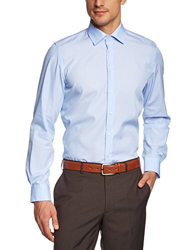 Daniel Hechter - Camisa ancho de manga larga para hombre, Azul (lightblue 64), XX-Large