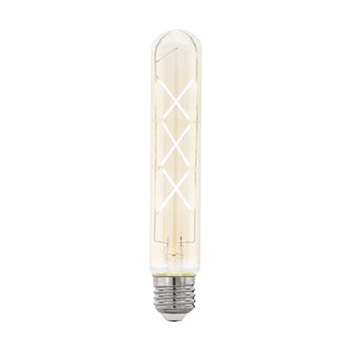 EGLO Bombilla LED E27, forma de tubo, estilo vintage, 4 W (equivalente a 33 W), 360 lúmenes, E27 LED blanco cálido, 2200 K, bombilla LED, bombilla Edison T30, diámetro de 3 cm