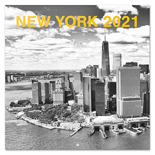 ERIK - Calendario de pared 2021 Nueva York B/W, 30x30 cm