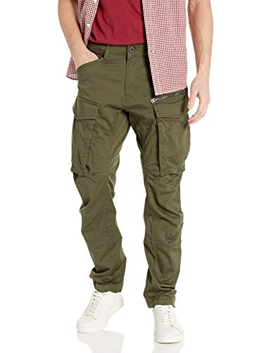 G-STAR RAW Rovic Zip 3D Tapered, Pantalones para Hombre, Verde (Dk Bronze Green 6059), W34/L34