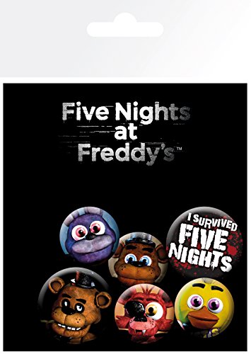 GB eye Five Nights At Freddys Mix-Pack de Insignias, Aluminio, Multicolor, 14 x 0.3 x 10 cm