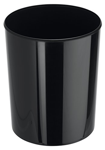 Han 18130-13 Elegance - Papelera con Capacidad de 13 litros, Color Negro