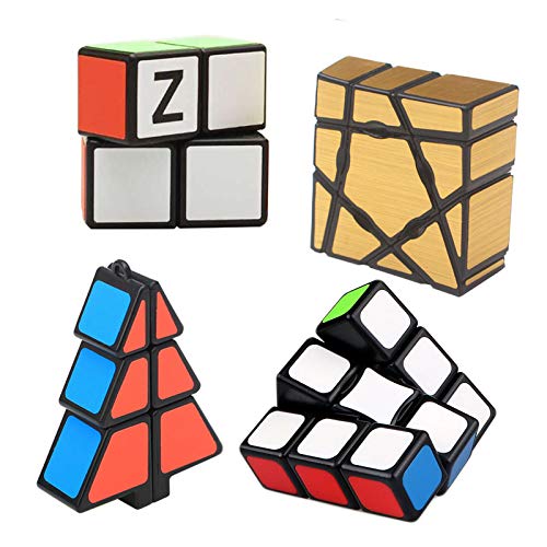 HJXDtech Floppy Cubo Set, 4 Paquete de 1-Layer Simples Cubos 1x2x3, 1x3x3 1x2x2 y 133 Cubos de Ghost, Lisa Peed Cube Puzzle Set