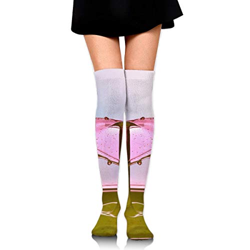 Houlipeng Women Girl Knee High Socks A Drop Of Water Thigh Long Tube Stockings 60Cm/23.6 Inch
